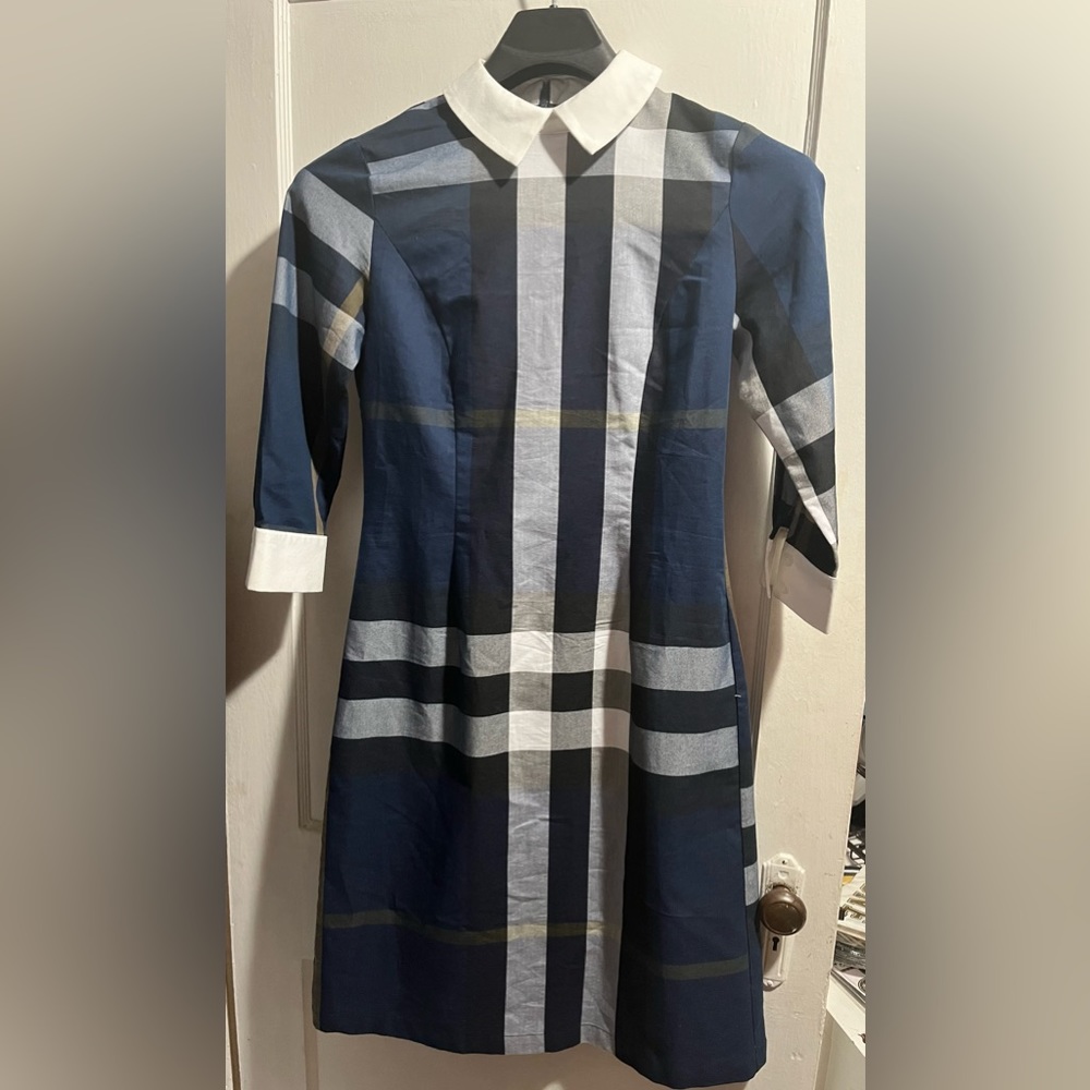 EUC Miss Finch NYC Plaid Collared Dress